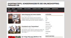 Desktop Screenshot of onlineshopping-paradies.de