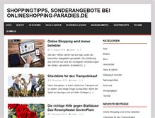Tablet Screenshot of onlineshopping-paradies.de